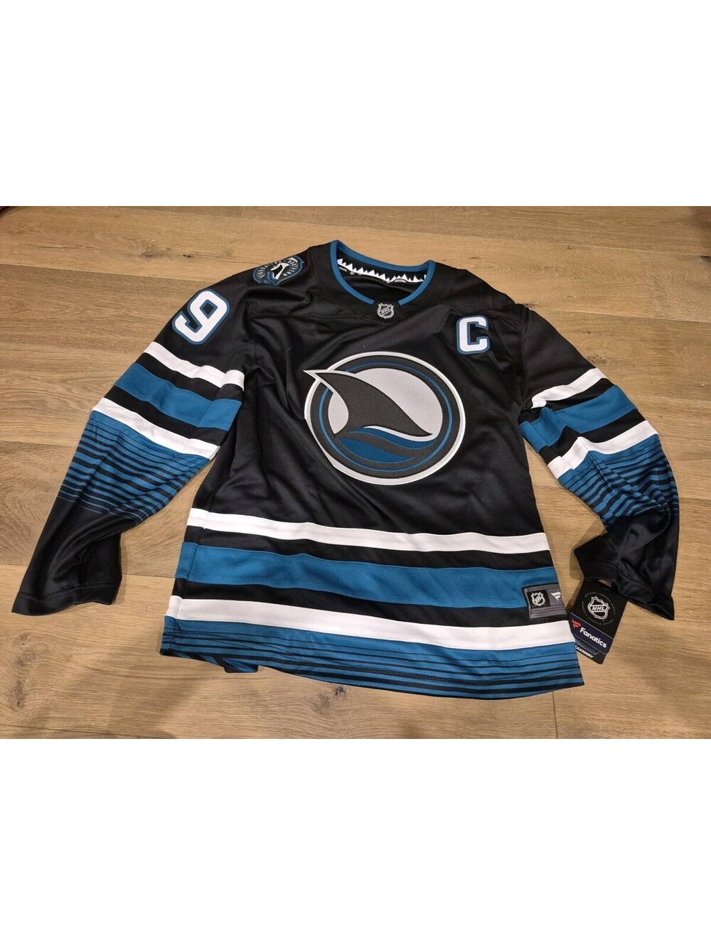 Fanatics NHL #39 Logan Couture San Jose Sharks Breakaway Hockey Jersey Black XL